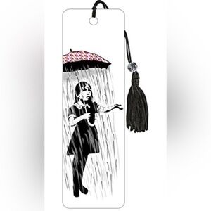Banksy Bookmark, Umbrella Girl, New ☂️
